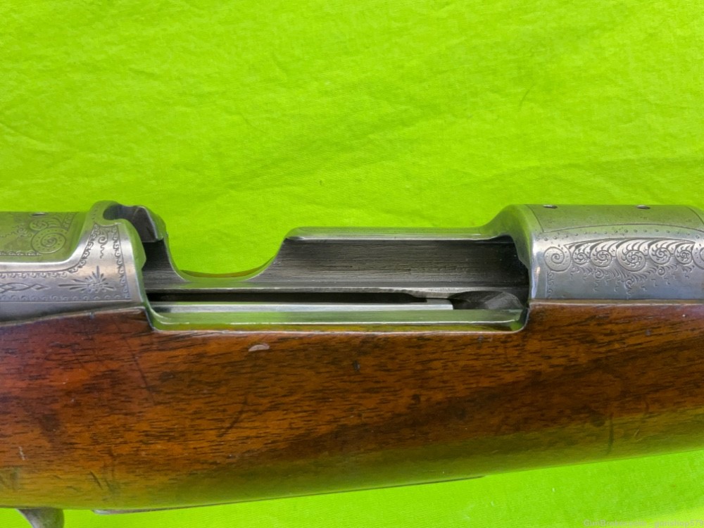 Custom German Mauser Large Ring 98 Sporting Rifle 9x57 22 In Stalking Pre-img-8