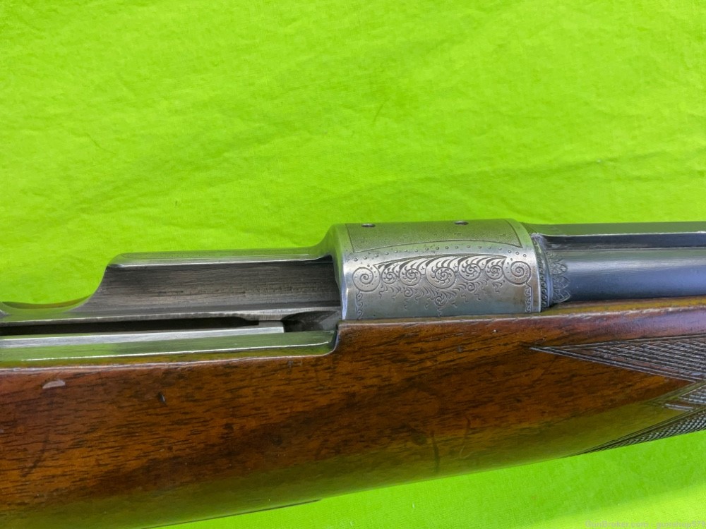 Custom German Mauser Large Ring 98 Sporting Rifle 9x57 22 In Stalking Pre-img-9