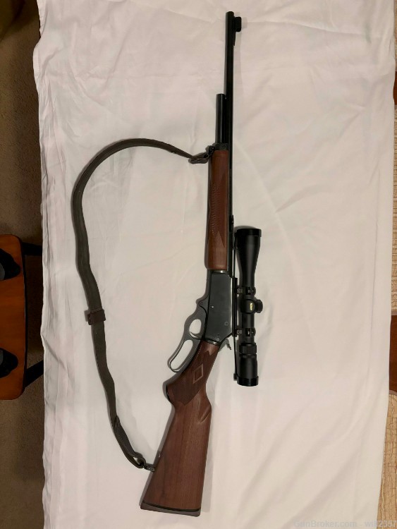 Marlin 308MX Lever Action Rifle, 308 Express, 22in w/ Nikon 3-9x40 Scope-img-1