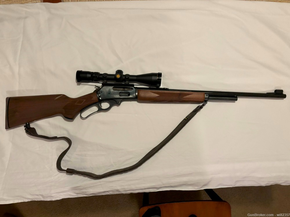 Marlin 308MX Lever Action Rifle, 308 Express, 22in w/ Nikon 3-9x40 Scope-img-0