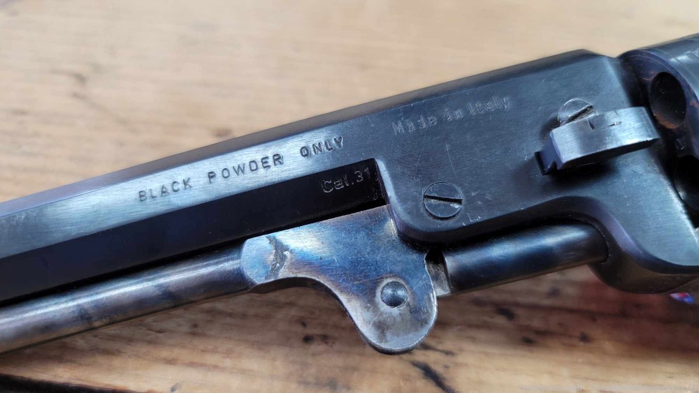 Armi San Marco 31cal. Black Powder Revolver Octagon Barrel Made in Italy-img-3