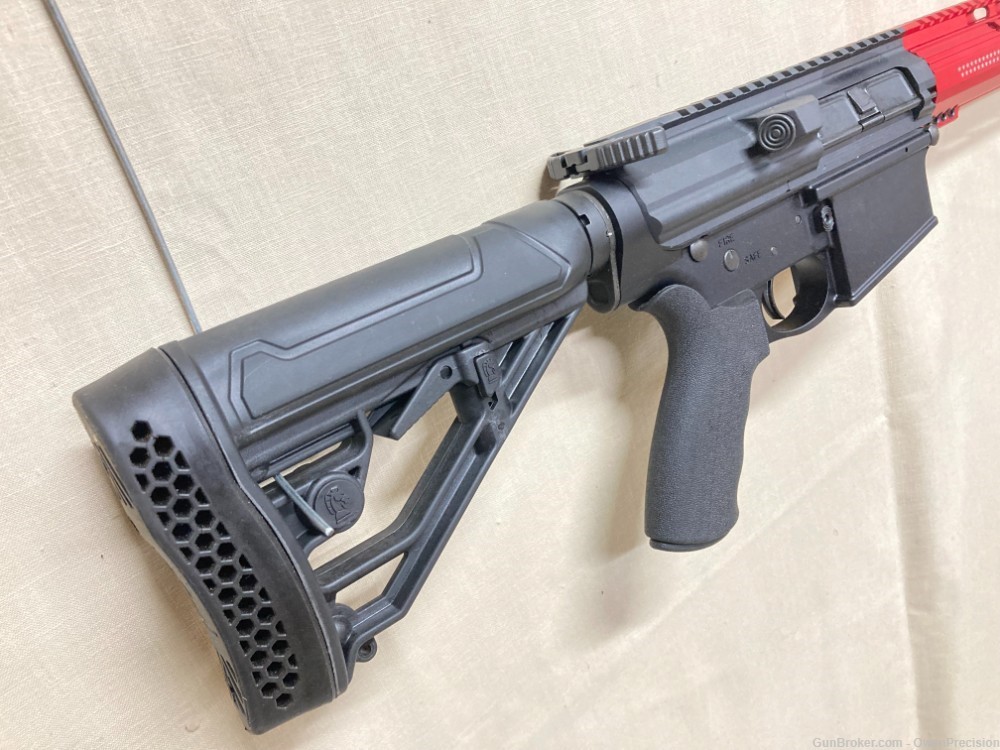 AR-10 Custom DPMS DR-10 308 16" Red MLOK 5.5# trigger-img-6