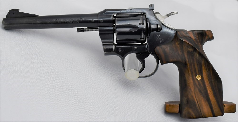 Colt Officers Model Match with Custom Target Grips 1956-img-0