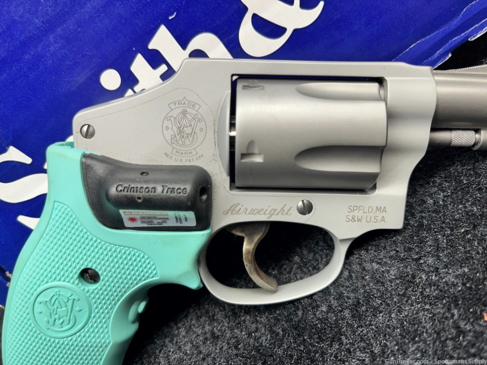 USED Smith & Wesson 642-2 Robins Egg Blue in 38Spl with 1.875" Brl Holds 5!-img-2