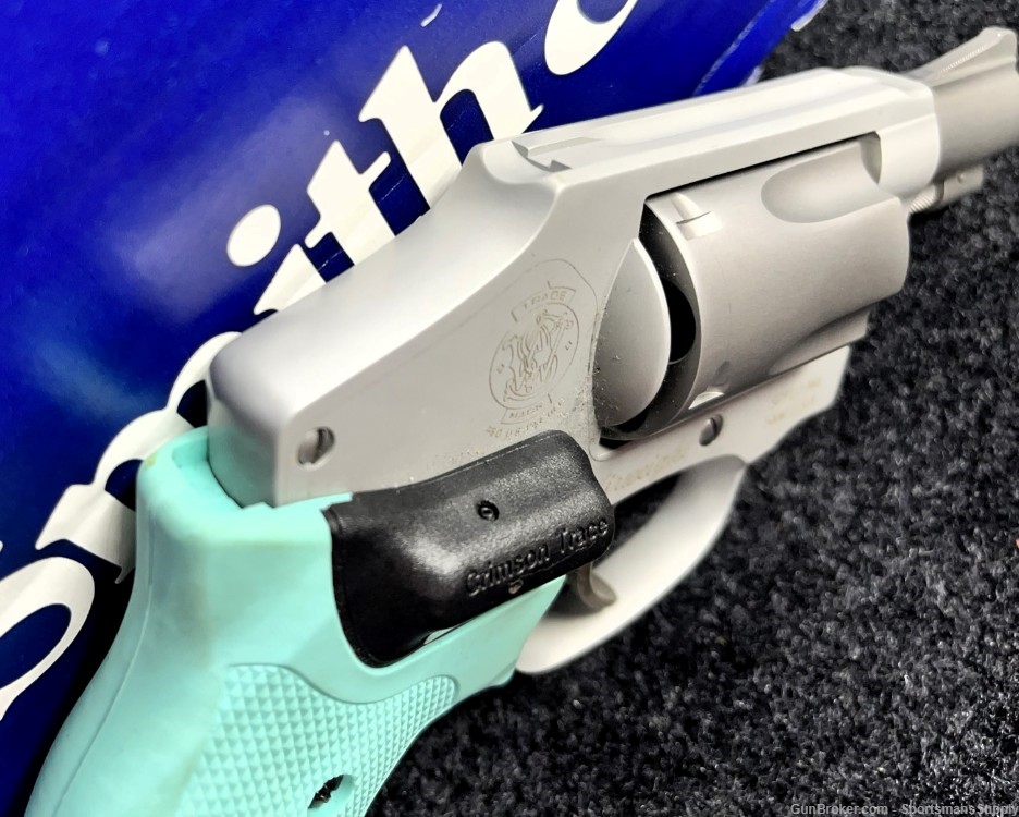 USED Smith & Wesson 642-2 Robins Egg Blue in 38Spl with 1.875" Brl Holds 5!-img-4