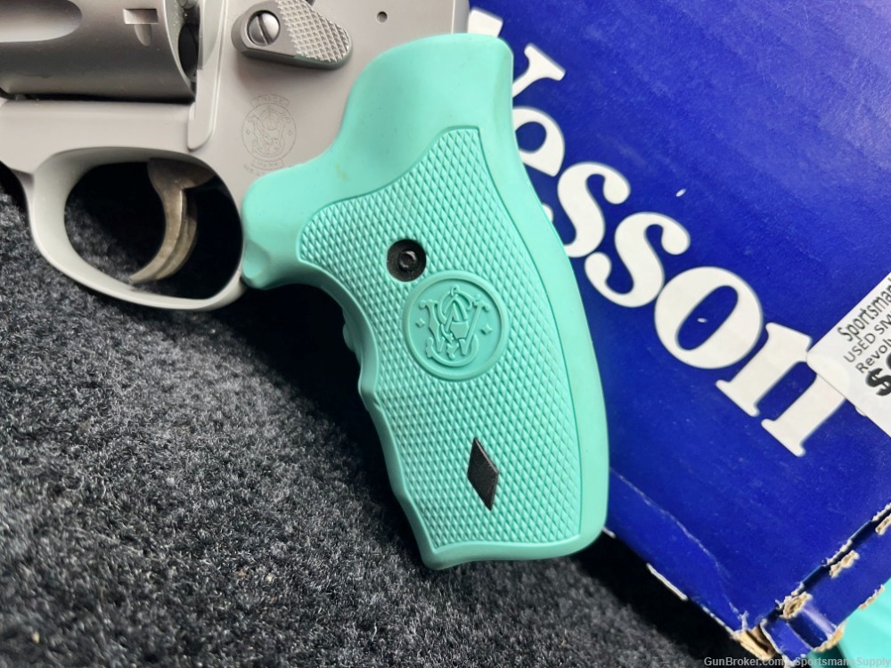 USED Smith & Wesson 642-2 Robins Egg Blue in 38Spl with 1.875" Brl Holds 5!-img-8