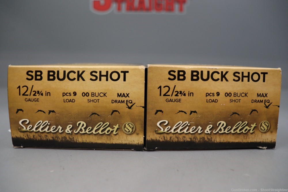 Lot o' 50-rounds Sellier & Bellot 12GA 2 3/4" #00 Buck Ammunition-img-1