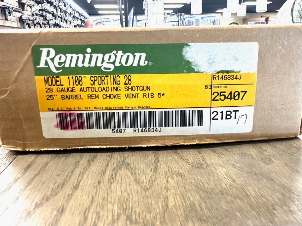 Remington 1100 Sporting 28 gauge Vent Rib 25" LIKE NEW IN BOX -img-13