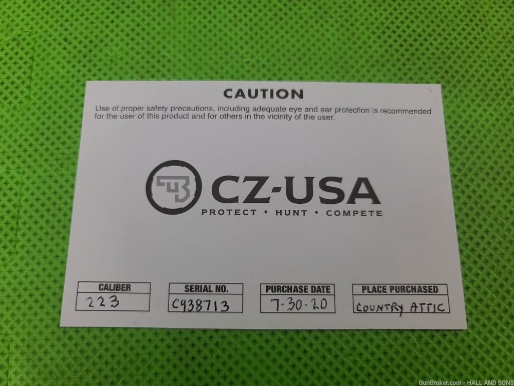 CZ 527 CARBINE * 223 Rem * 18.5" Barrel MADE IN CZECH REPUBLIC IN THE BOX -img-7