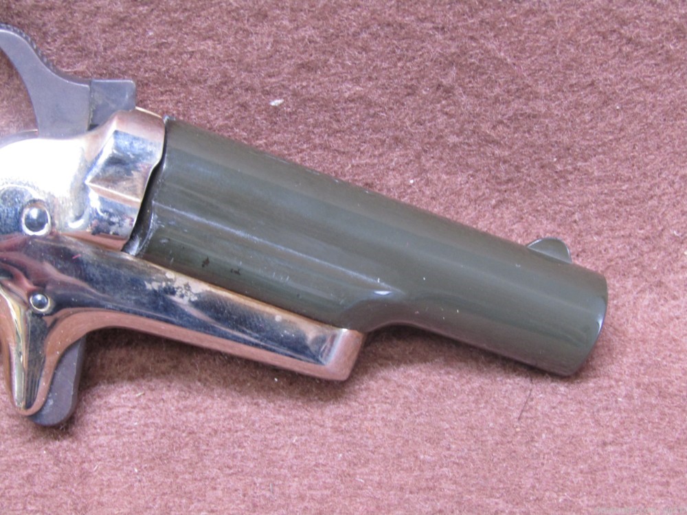 Colt Derringer 22 Short Single Shot Pistol with Wood Presentation Case-img-6
