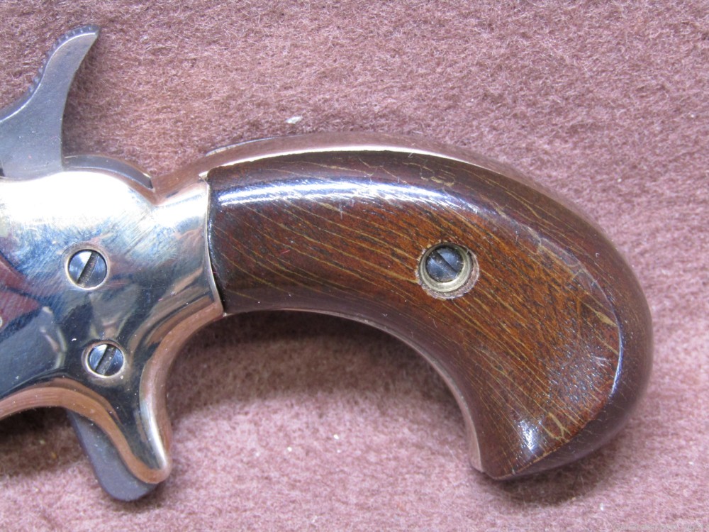 Colt Derringer 22 Short Single Shot Pistol with Wood Presentation Case-img-3