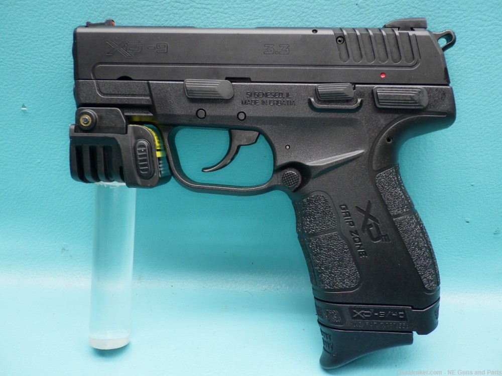 Springfield Armory XD-E 9mm 3.3"bbl Pistol W/ Laser, Case, & 2 Mags PENNY!-img-5
