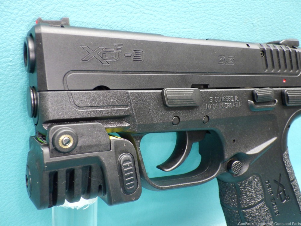 Springfield Armory XD-E 9mm 3.3"bbl Pistol W/ Laser, Case, & 2 Mags PENNY!-img-8