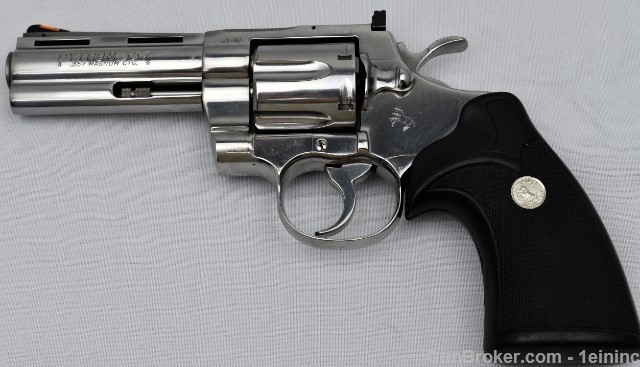 Colt Python 4" 1st Gen. 1994 Polish Stainless with Case-img-0