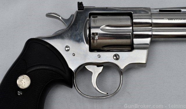Colt Python 4" 1st Gen. 1994 Polish Stainless with Case-img-5