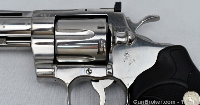 Colt Python 4" 1st Gen. 1994 Polish Stainless with Case-img-9