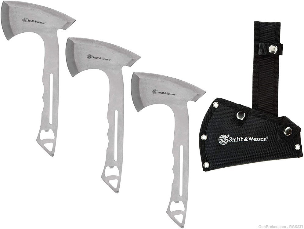 S&W Hawkeye Throwing Axes with 10in Full Tang Stainless Steel Design-img-0