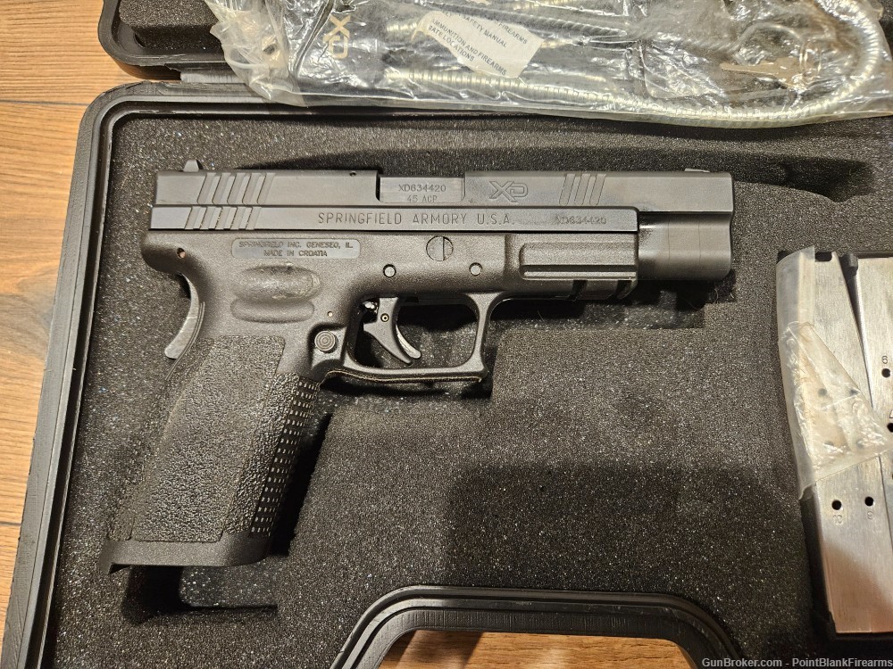 Springfield XD45 Tactical 5" Pistol XD-45 45ACP w/ 2 Mags, Case - 45 ACP-img-1
