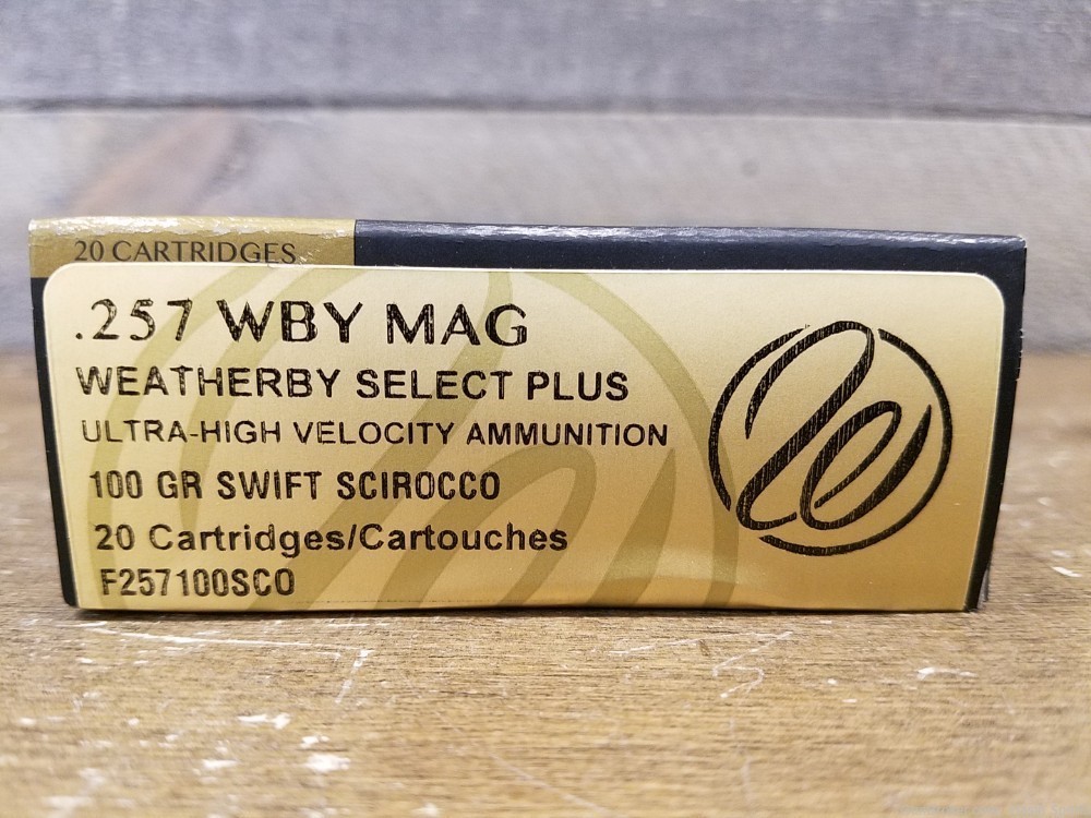 Weatherby 257 100 GR Swift Scirocco F257100SCO WBY .257 100gr - 60 Rounds-img-3