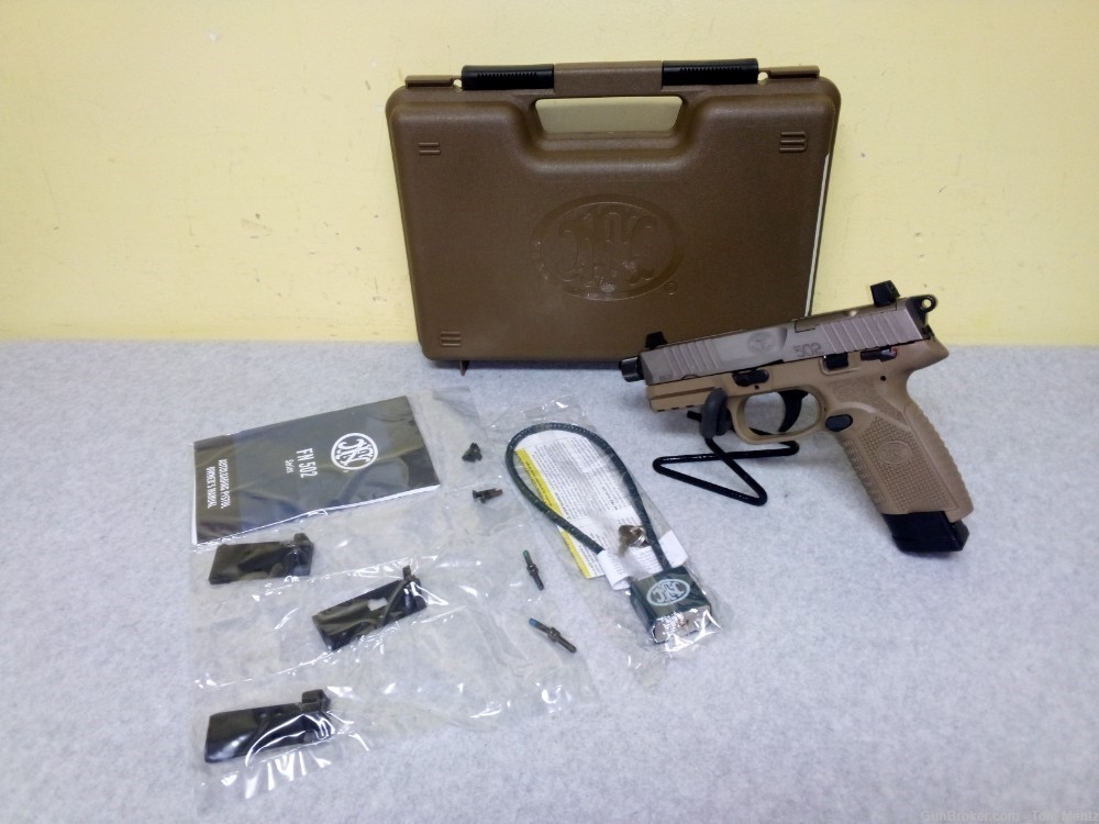 FN 502 Tactical Semi Auto Pistol, 22LR, 1 Mag, 15 Rounds W/Case, Book-img-0