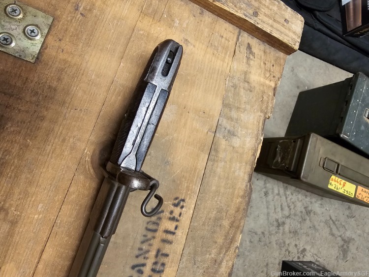 Wilde Tool WT ORIGINAL US WW2 M1 UNCUT 16" Bayonet Original Scabbard 1942-img-8
