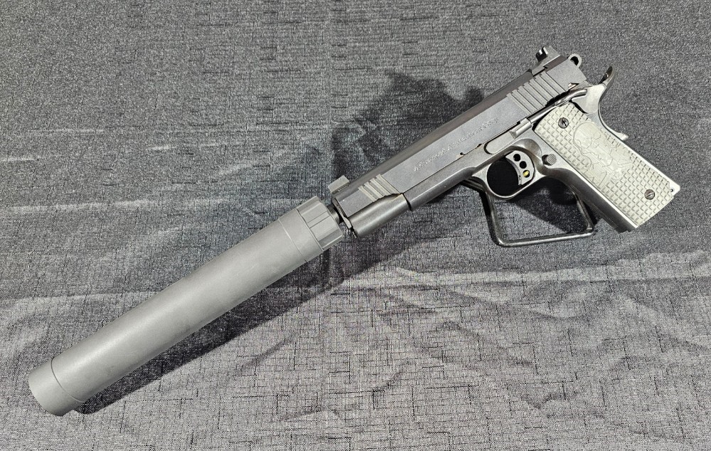 Remington Arms 1911 R1- E Semi-Automatic 45ACP Pistol with AAC Tyrant 45-img-6