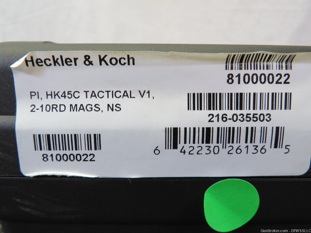 PENNY! HECKLER & KOCH HK45 COMPACT TACTICAL .45ACP W/ 4.57" BARREL, NIB!-img-9