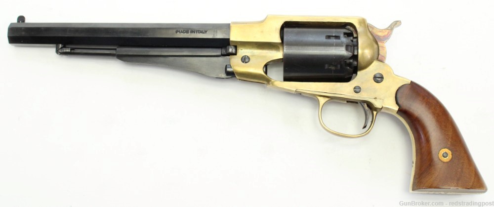 Pietta 1858 Remington 7 3/4" 44 Cal Cap & Barrel Percussion Revolver w/ Box-img-1