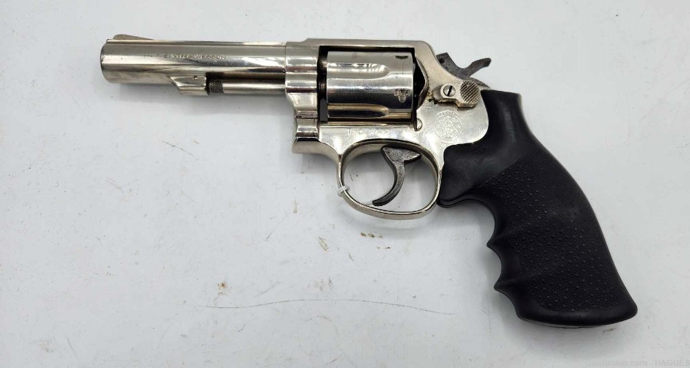Pre Owned: Smith & Wesson Model 10-8 .38 Special Revolver - Nickel Finish -img-0