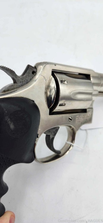 Pre Owned: Smith & Wesson Model 10-8 .38 Special Revolver - Nickel Finish -img-2
