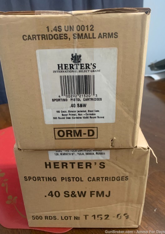Herter's .40 S&W FMJ for sale. -img-0