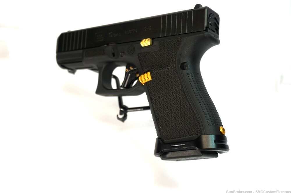 Glock 19 Gen5 Custom Laser Stippled Tyrant 9mm 15+1-img-1