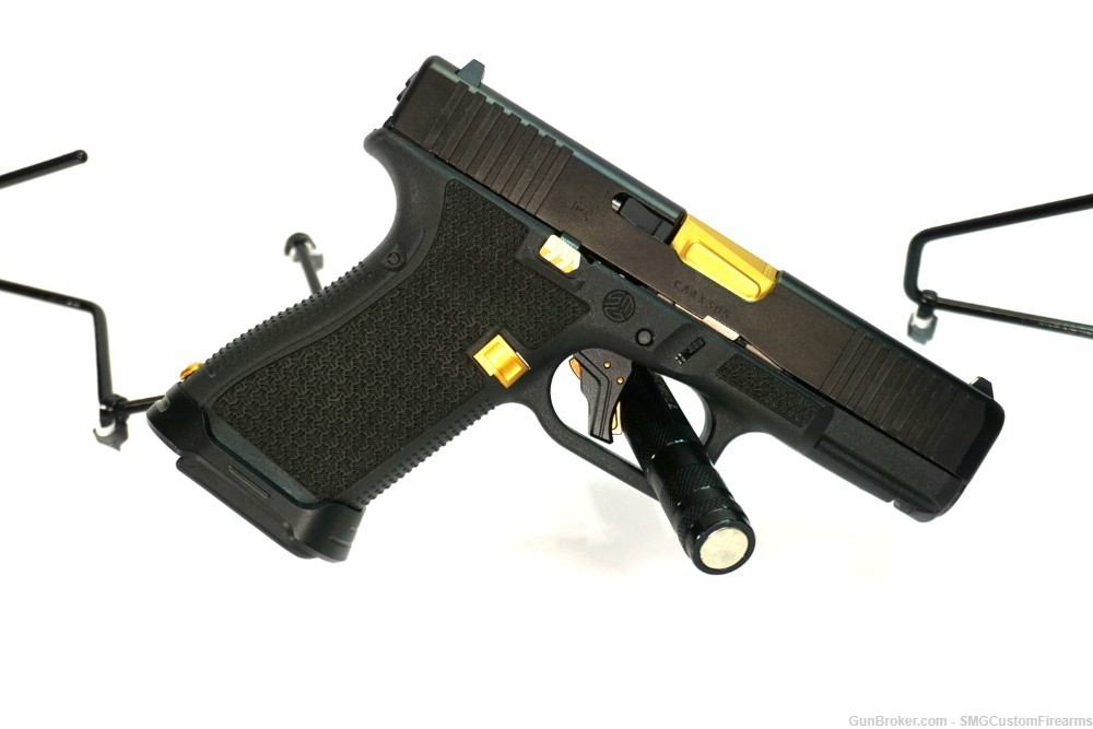 Glock 19 Gen5 Custom Laser Stippled Tyrant 9mm 15+1-img-3