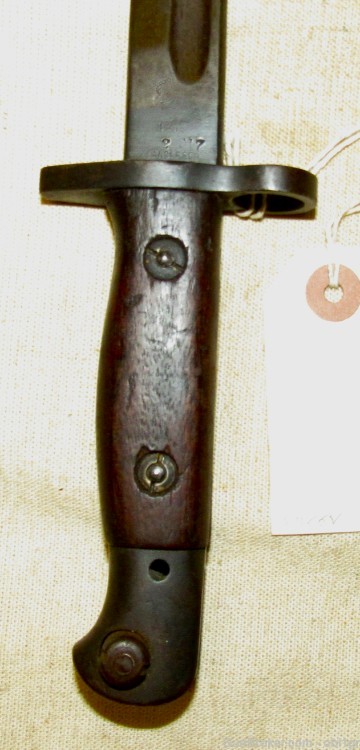 WWI British Sanderson 1907 Enfield Rifle Bayonet 1917-img-1
