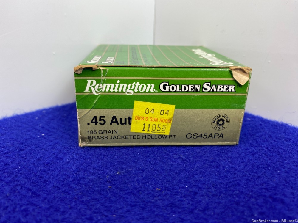 Remington Golden Saber 45 Auto 25 Rounds *EXTREMELY COLLECTABLE AMMO*-img-7