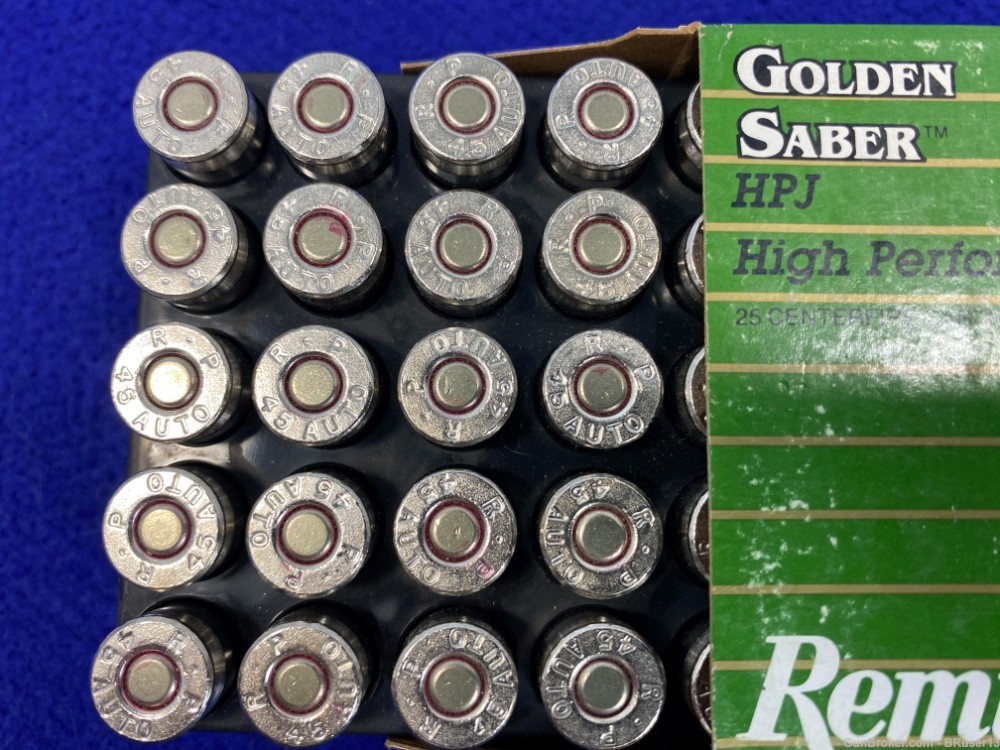 Remington Golden Saber 45 Auto 25 Rounds *EXTREMELY COLLECTABLE AMMO*-img-4