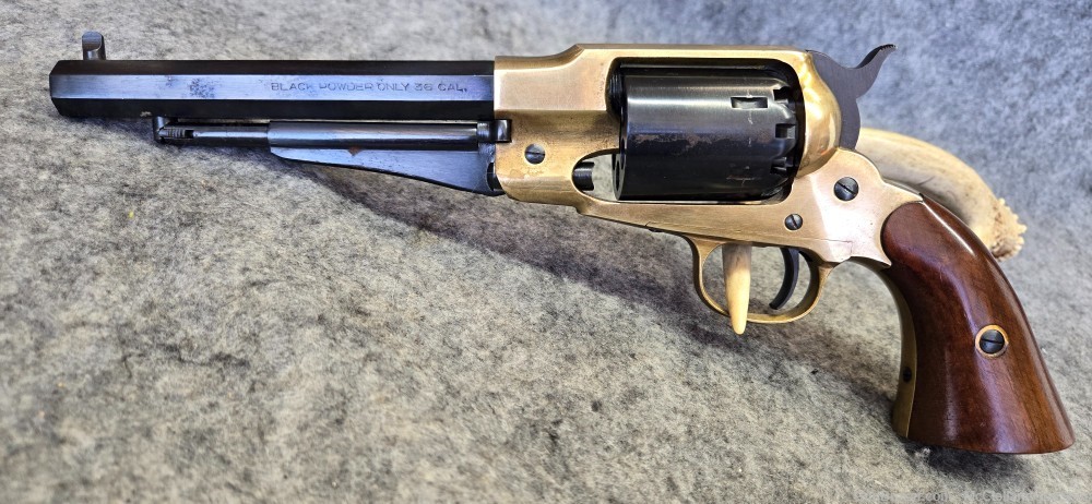 Pietta 1858 Remington Navy 36 cal 6.5" Black Powder Revolver | No FFL-img-0
