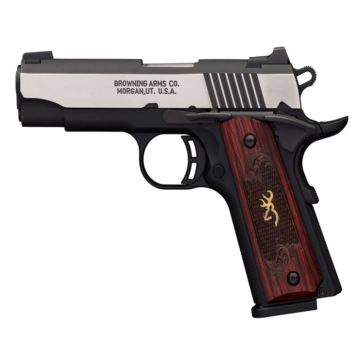 Browning 1911-380 Black Label Medallion Pro Compact Pistol 380 Stainless 3 -img-1