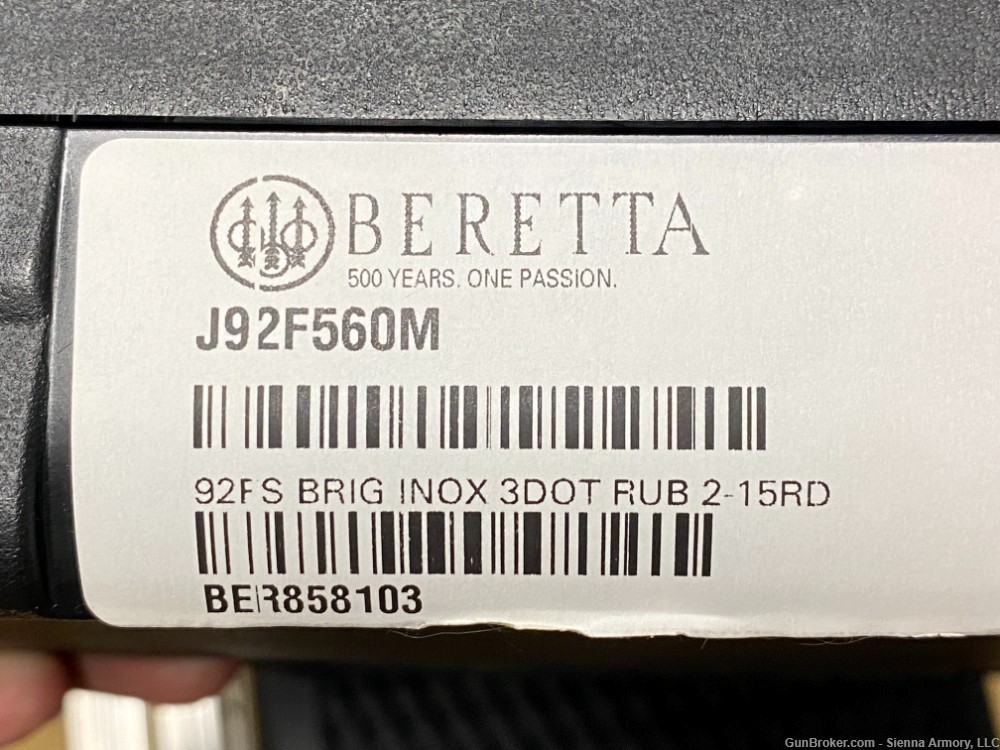 Beretta 92FS 92 FS Brigadier 9mm INOX Stainless J92F560M 2x 15rd Mags 4.9" -img-28