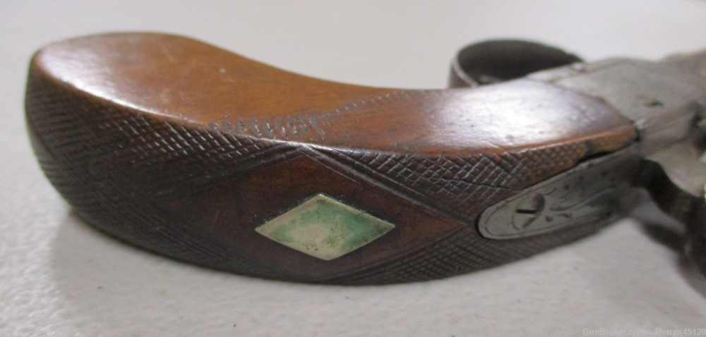 Antique Caplock Derringer with engraving-img-5