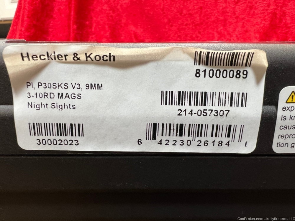 Heckler Koch P30SKS V3 9mm Pistol NEW-img-5