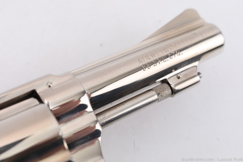 Smith and Wesson Model 37 Airweight 38 SPL 3" Nickel Flat Latch C&R NoResrv-img-29