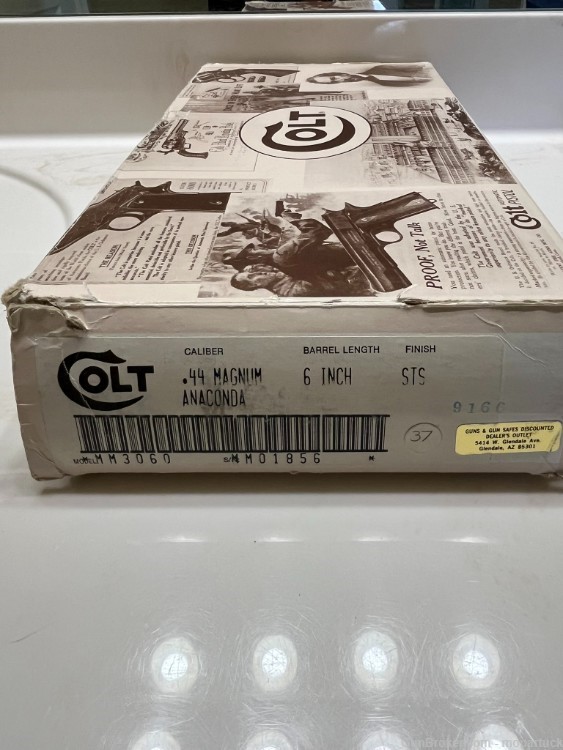 1991 Colt Anaconda .44 6" - Original box and papers - Snake Gun-img-9