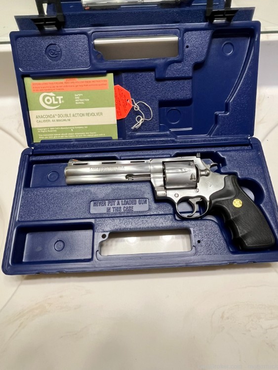 1991 Colt Anaconda .44 6" - Original box and papers - Snake Gun-img-1