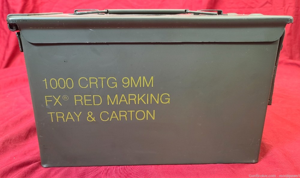 Simunitions 1000 Rounds 9mm FX Red Marking Tray & Carton Simunition Sealed -img-0