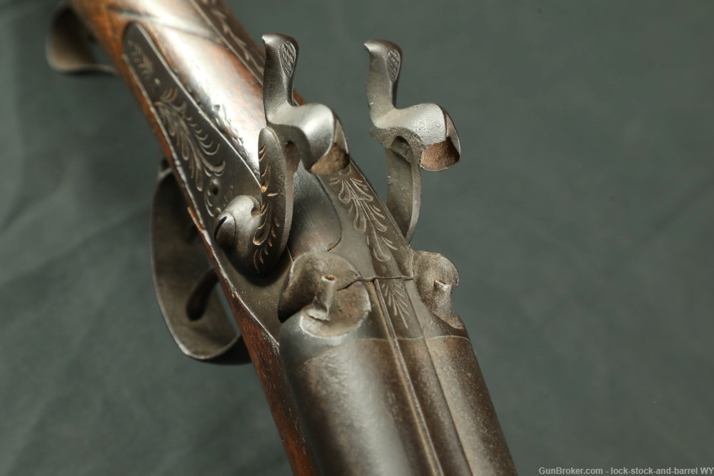 Civil War Era Liege 16 GA 30” SxS Black Powder Percussion Shotgun Antique-img-13