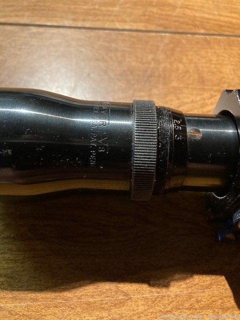 Vintage Weaver V-8 2.5-8 Power Rifle Scope with Triple Crosshairs-img-3