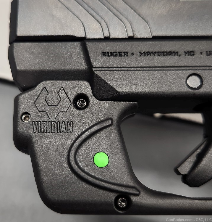 Ruger LCP II pistol 22LR with green Viridian laser-img-7