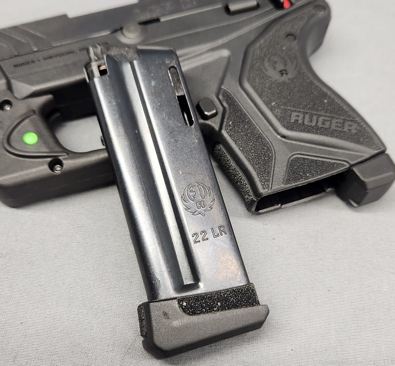 Ruger LCP II pistol 22LR with green Viridian laser-img-11