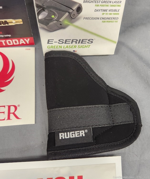 Ruger LCP II pistol 22LR with green Viridian laser-img-18